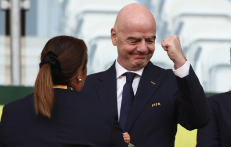 At showdown FIFA meeting, Infantino apologizes for World Cup furor but leaves critics unhappy